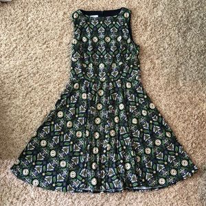 Knee length swing dress